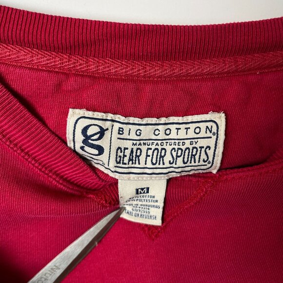 Vintage 90s Big Cotton Gear for Sports Red USMC Bulldog Sweatshirt Crewneck - Picture 12 of 13